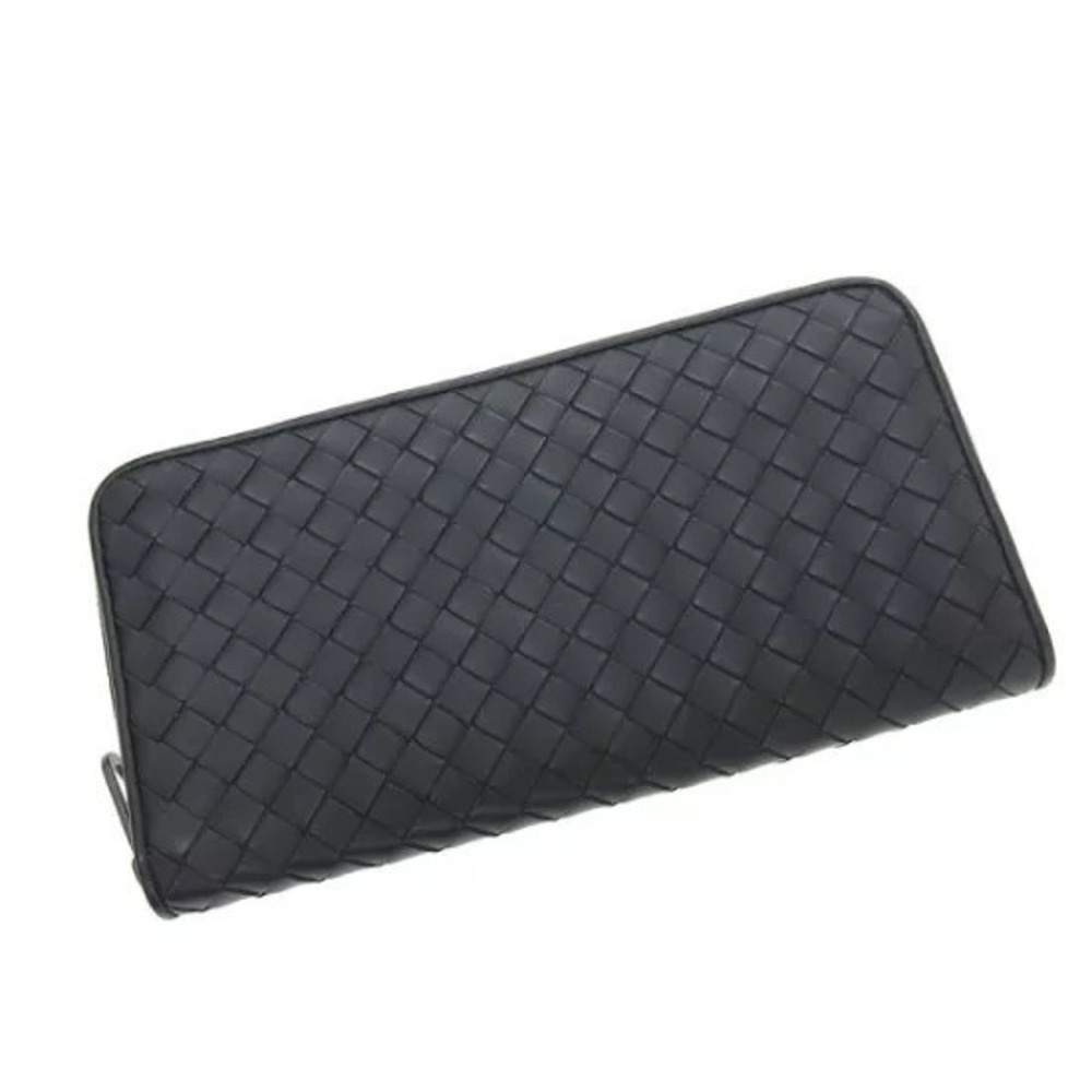 Bottega Veneta Intrecciato Round Zip Long Wallet